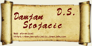 Damjan Stojačić vizit kartica